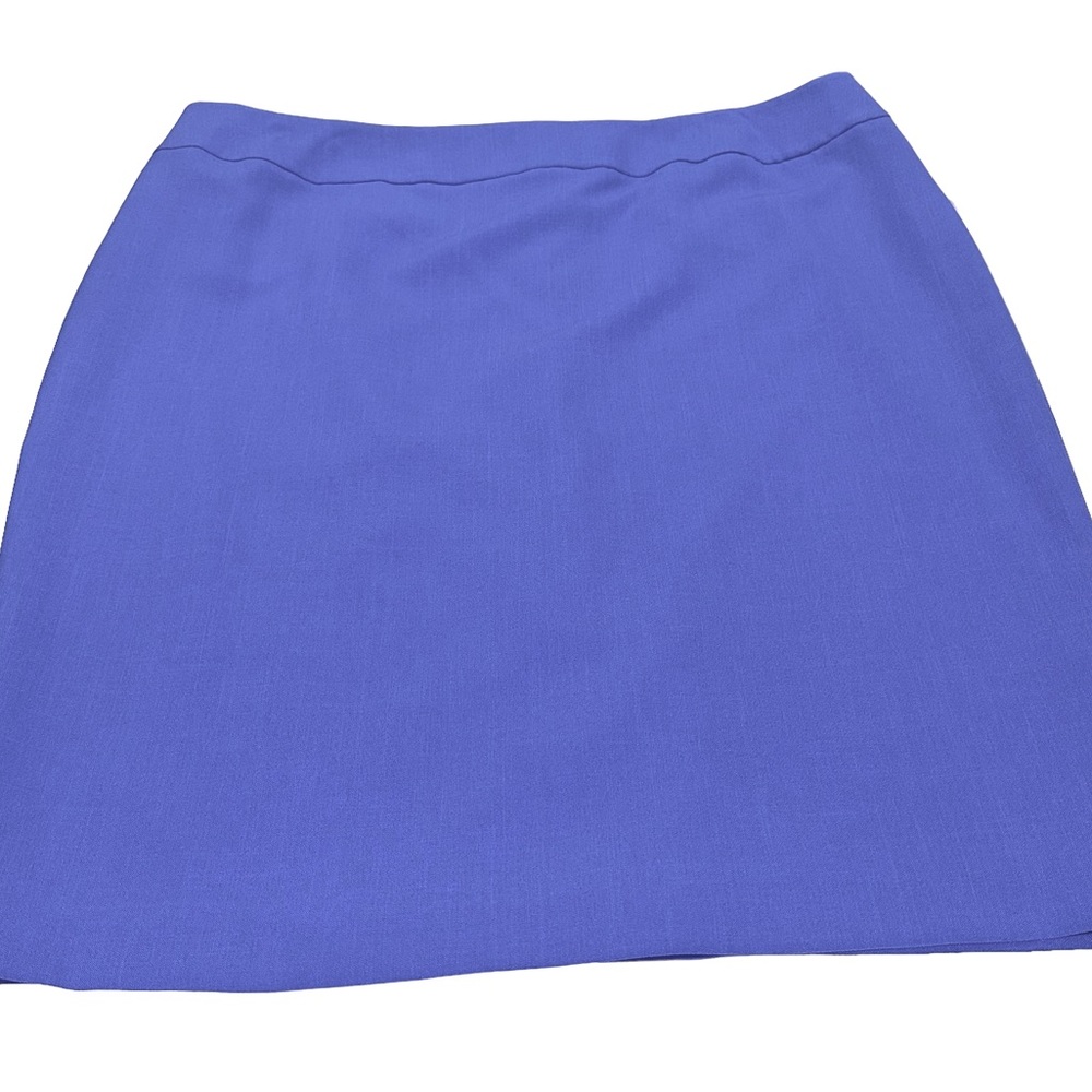 NWT~KASPER Pencil Skirt in Periwinkle (Blue/Violet) Lined Back Split Size 18